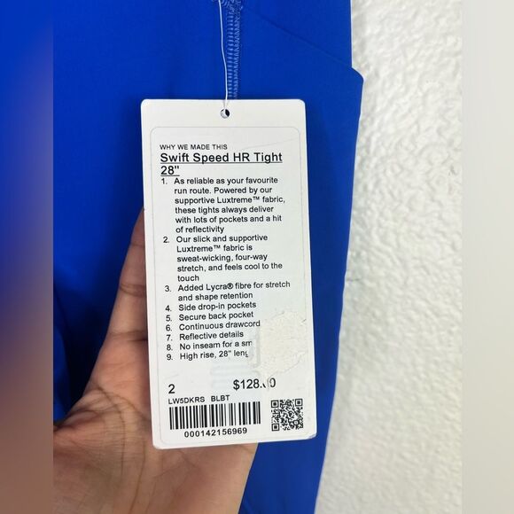 Lululemon blue Swift speed High rise 28” leggings size 2 - Picture 5 of 5